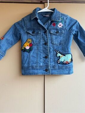 Hanna Andersson embroidered Sherpa lined jacket 🌹